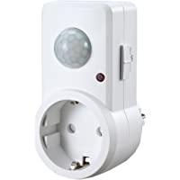 Garza Power - Detector de Movimiento Infrarrojos para Enchufes- Ángulo de Detección 120º- color Blanco
